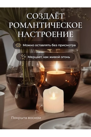 Vegas Pilli Led Yanıp Sönen Mum 136558600 Sütlü