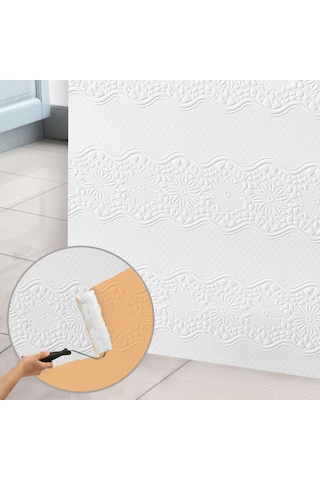 3d Duvar Paneli Boyanabilir Dekota 60x120 Cm / Çiçek Bahçesi Desenli 2'li Paket-1,44 M²