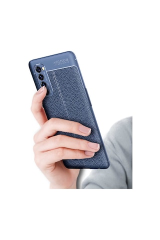 Oppo Reno 4 Pro 4g Kılıf Zore Niss Silikon Kapak Lacivert
