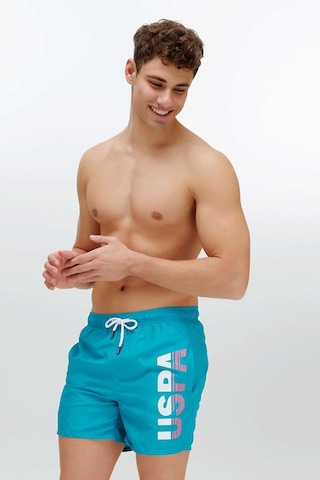 U.S. Polo Assn. Erkek Yeşil Orta Boy Deniz Şortu-4331