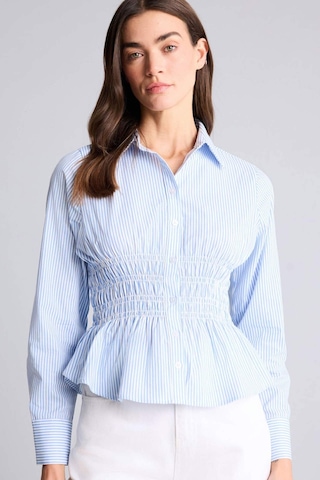 Defacto Fıtted Çizgili Poplin Gömlek H0347ax26spbe306 Mavi-be306