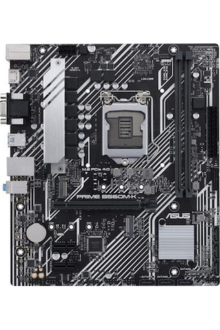 Prime B560m-k Intel B560 Lga1200 Ddr4 4800 Hdmı Vga 2x M2 Usb3.2 Aura Rgb Matx Asus 5x Protection Iıı, Armoury Crate, Aı Suite 3 Anakart