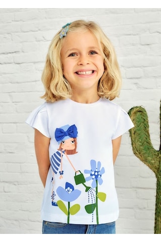 Mayoral Kız Çocuk T-shirt 3015m Beyaz