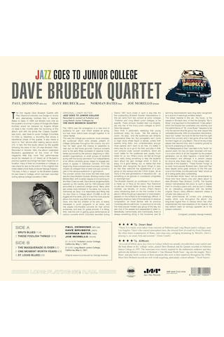 Dave Brubeck Quartet - Jazz Goes To Junior College - Plak