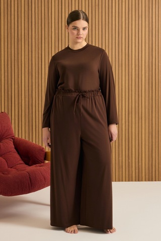 Aker Rayon Pijama Altı Kahverengi Kahverengi