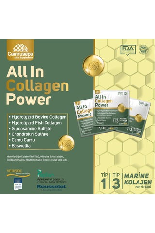Camrusepa All In Collagen Power 30 Saşe
