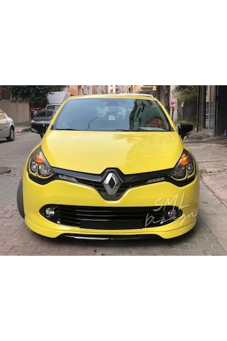 Renault Clio 4 Makyajsız Ön Ek 2 Parça Plastik Ön Karlık