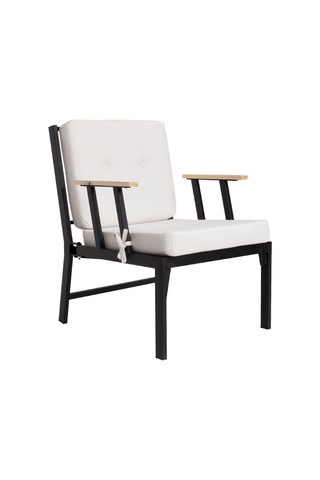 Koza Home Mist Bej Tek Kişilik Bahçe Koltuğu Siyah İskelet 6001 Bej