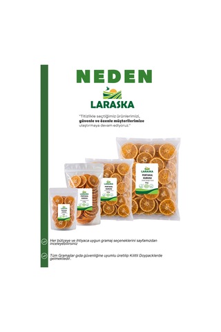 Kurutulmuş Portakal Dilimi 250g - Dried Orange Slices 250 G