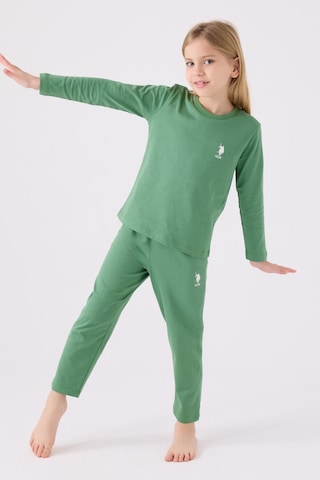 U.s. Polo Assn Kız Çocuk Yeşil Pijama Takımı Us1668-c-v3 Yeşil