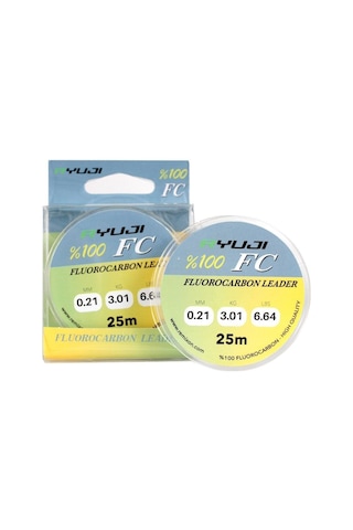 Ryuji %100 Fc 25m Fluoro Carbon Leader Misina 0.37Mm