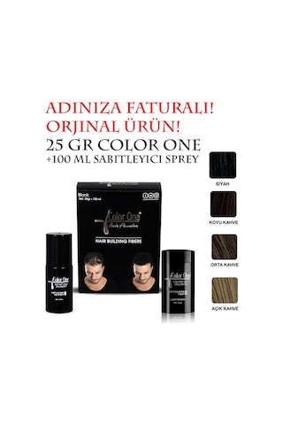 Color One 25 Gr+ 100 Ml Sprey Hediyeli Set 4 Renk Topik Saç Tozu