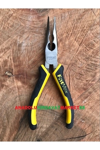 Stanley Eğri Uçlu Kargaburun Pense 160Mm Çelik Uçlu
