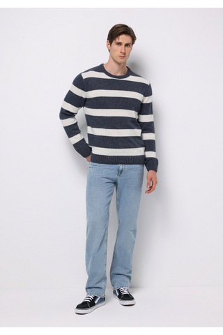 Colin's Colins Regular Fit Yuvarlak Yaka Jakarlı Erkek Lacivert Kazak Cl1077287 Q1.v2 Nav Lacivert