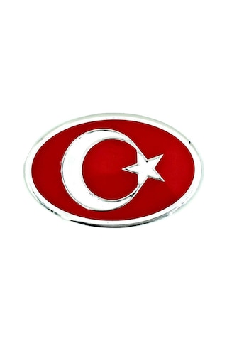 Etiketçilere Özel Armalar Oval Türkiye Sevdalıları Bayrak Alüminyum Sticker Kan Kırmmızı