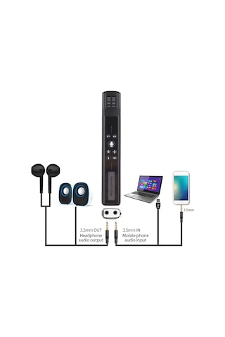 Maiyame Çok Yönlü Mikrofon: Çift Yönlü, Stereo, Usb Ve 3.5mm Bağlantı, 200cm Ses Alma Menzili, Çinko Alaşım, 75g