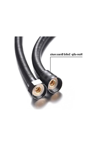 Spiral Duş Hortumu - Siyah, Modern Tasarım 6998