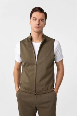 Süvari Haki Slim Fit Düz Sivri Yaka 6 Drop Spor Takım Elbise