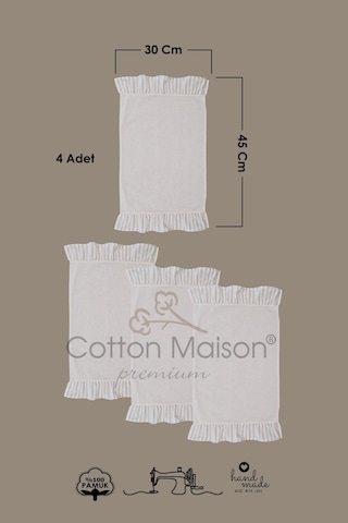 Amerikan Servisi Fırfırlı Retro 4 Lü Kahverengi