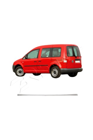 Volkswagen Caddy Uyumlu 2004-2009 Krom Bagaj Alt Çıtası Paslanmaz Çelik