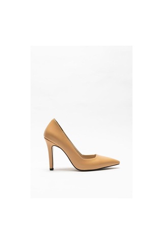 Kadın Kaydırmaz Taban Yumusak Deri Topuklu Stiletto Alara 001