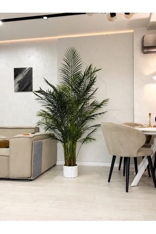 Geometrik Tasarım Dekoratif Saksı 20 Cm Modern Minimal Bitki Saksısı Ev & Ofis Dekoru