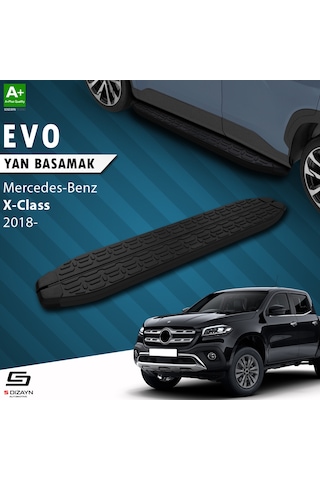 S-dizayn Mercedes X-class Evo Siyah Yan Basamak 203 Cm 2018 Üzeri