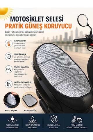 Sym Jet 14 200 Evo E5 Plus Motosiklet Sele Koruyucu Kılıf, Su Geçirmez Sele Güneşliği, Koltuk Koruyucu Ped