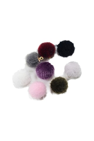 Homyl Takı Yapımı Için Yüzüklü 8 Parça Çeşitli Renk Pom