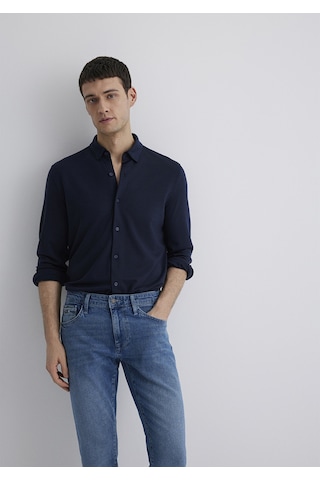 Mavi - Lacivert Liyosel Gömlek 0211582-70488 Lacivert