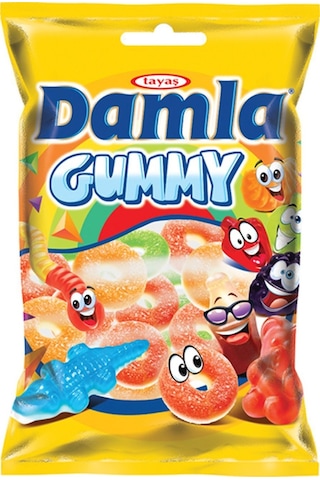 Tayaş Damla Gummy Ring Sour Gummy & Foam Jel Şeker 1 KG
