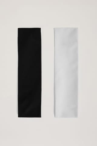 Los Ojos X Ece 2 Li Spor Saç Bandı 7,5 Cm Sports Headband Siyah - beyaz