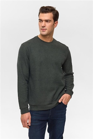 SÜVARİ Haki Regular Düz Bisiklet Yaka Sweatshirt Haki