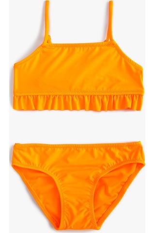 Koton Bikini Takımı Fırfırlı Askılı Fuşya 3skg00024bm 3SKG00024BM332 Fuşya
