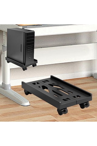 Homyl Cpu Tutucu Standı Masa Altında Ev Ofis Oyun Pc'si Siyah