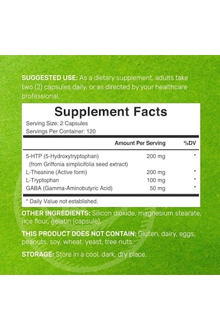 5-htp 200mg Per Serving, 240 Capsules