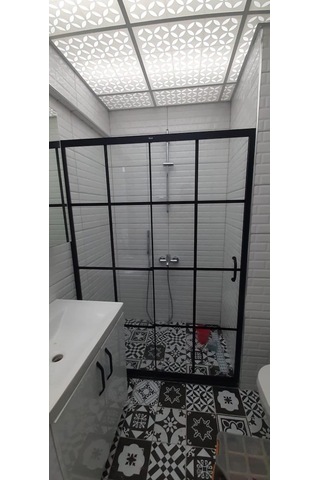 Blackline Luxuryline Siyah İki Duvar Arası Cam Duşakabin H:190 Siyah