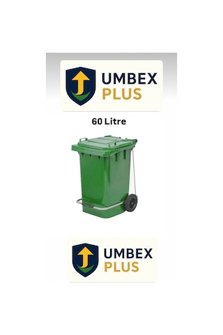 Umbex Plastik Pedallı Çöp Konteyneri 60 Litre Plastik Konteyner - A Isıya Karşı Dayanıklı Malzeme Yeşil Umbex Plastik Pedallı Çöp Konteyneri 60 Litre Plastik Konteyner - A Isıya Karşı Dayanıklı Malzeme Yeşil