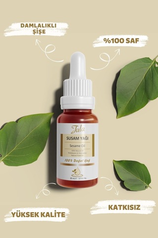 Tala Susam Yağı %100 Saf Ve Doğal Soğuk Sıkım 20 ML