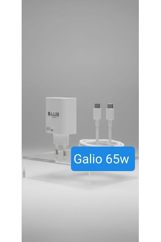 Galio 65w Ultra Hızlı Gan Şarj Cihazı Pd Hızlı Şarj Seti-beyaz Beyaz