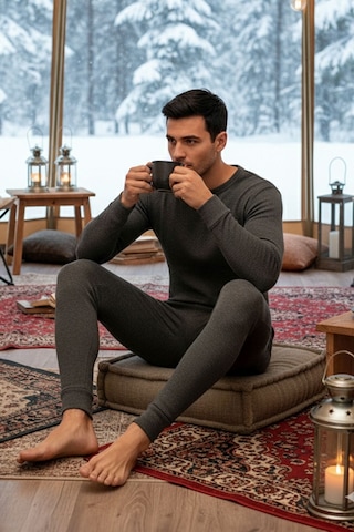Thermoform Artica Unisex Termal İçlik Set Antrasit Renkli