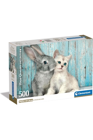 Clementoni 500 Parça Cat & Bunny Puzzle
