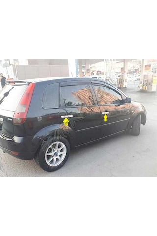 Ford Fiesta Krom Kapı Kolu 2002-2008 4 Kapı Paslanmaz Çelik