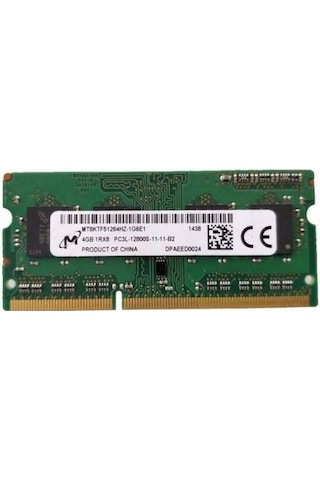 Micron MT8KTF51264HZ-1G6E1 4 GB DDR3 1600 MHz CL11 Notebook Ram Micron MT8KTF51264HZ-1G6E1 4 GB DDR3 1600 MHz CL11 Notebook Ram