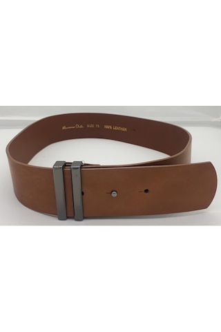 Massimo Dutti 6118/717 Massımo Dutti Kahve Bayan Deri Kemer Kahve