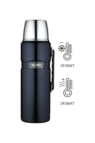 Thermos Sk2020 Staınless King X Large 2 Lt 190436 192579 Midnight Blue - 5010576925794 - Sıcak:24 Saat Soğuk:24 Saat K M Siyah