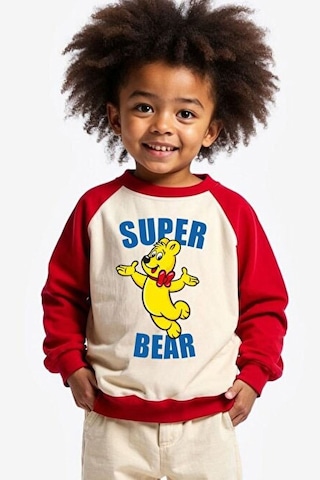 Unisex Çocuk Sweatshirt - Kırmızı KIrmızı