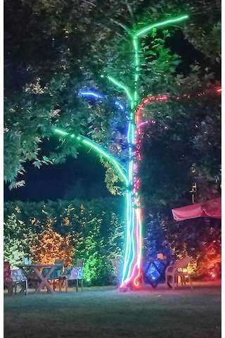 220 Volt Neon Led Mavi 5 Mt Ip65 Mavi