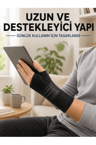 Avuç İçi Metal Destekli El Bilekliği Ayarlanabilir Cırtlı Bilek Desteği Düz Renkli