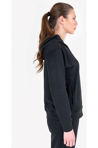 Lescon Siyah Kadın Kapüşonlu Sweatshirt 23n-2108